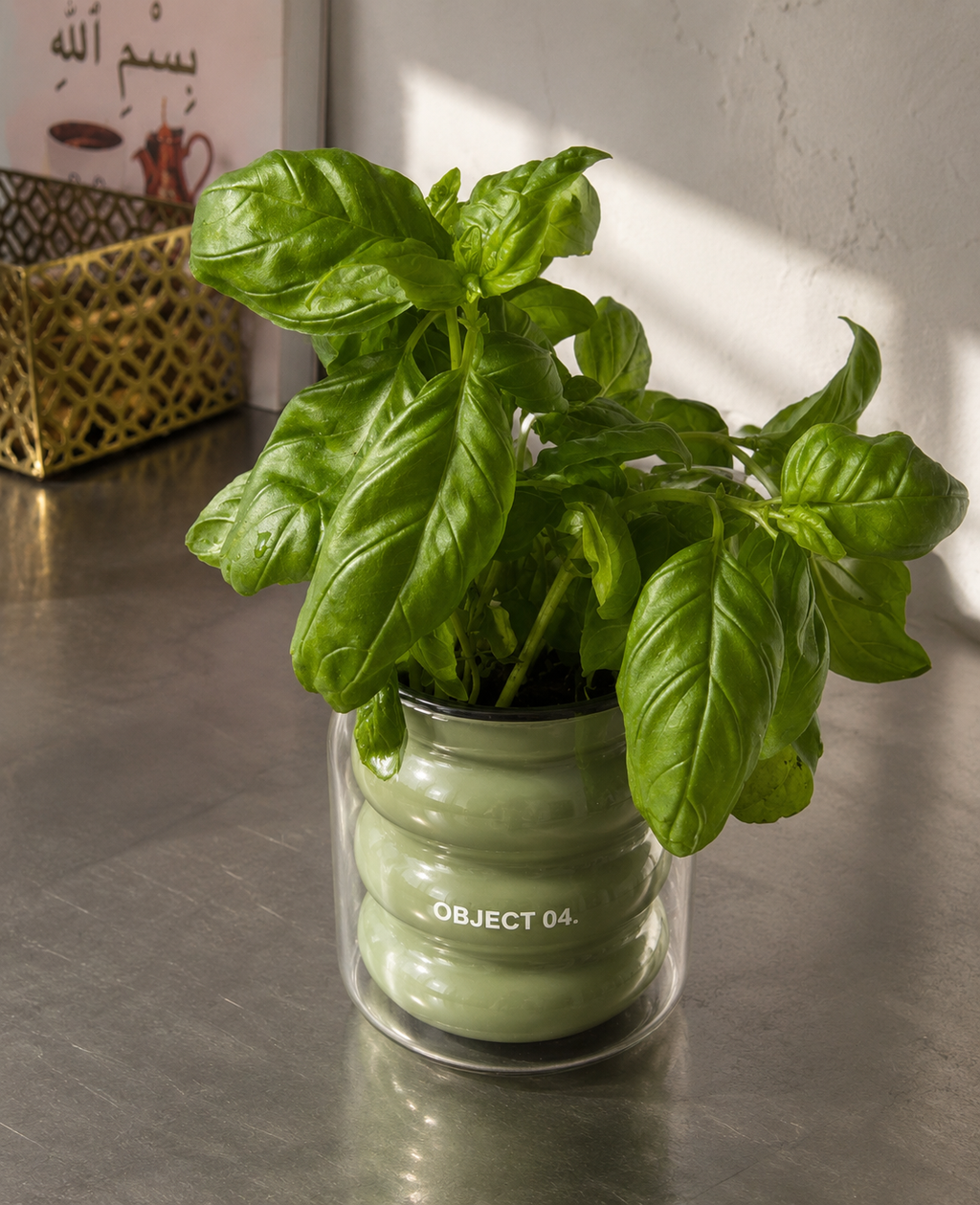 OBJECT 04 - Mint & Basil Scented Candle