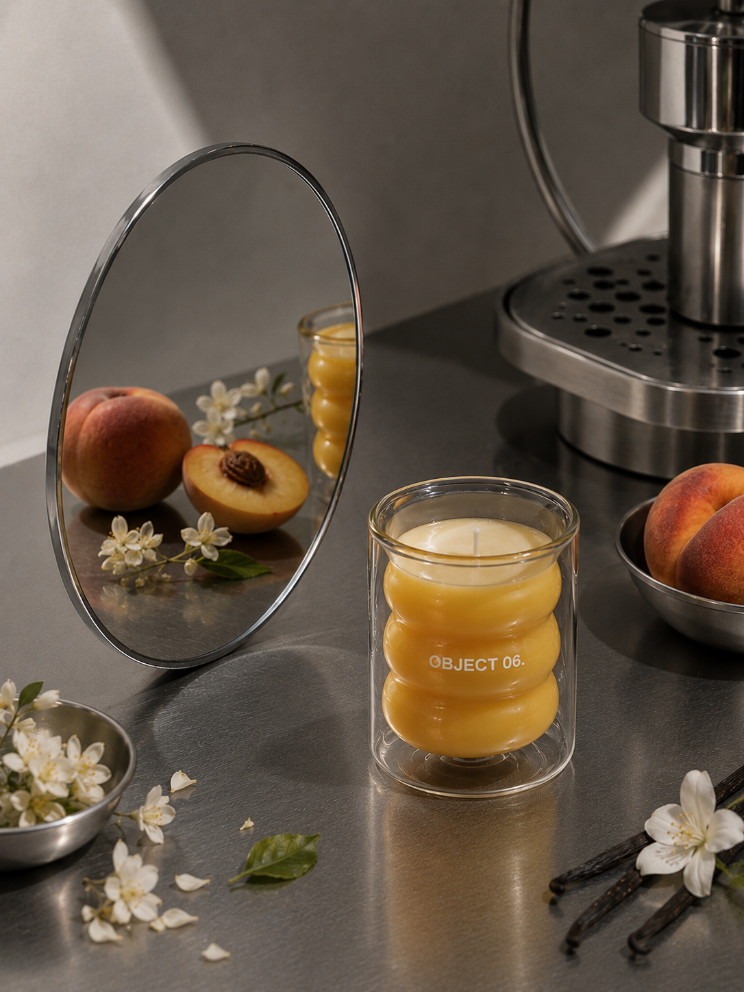 OBJECT 06 - Peach & Musk Scented Candle