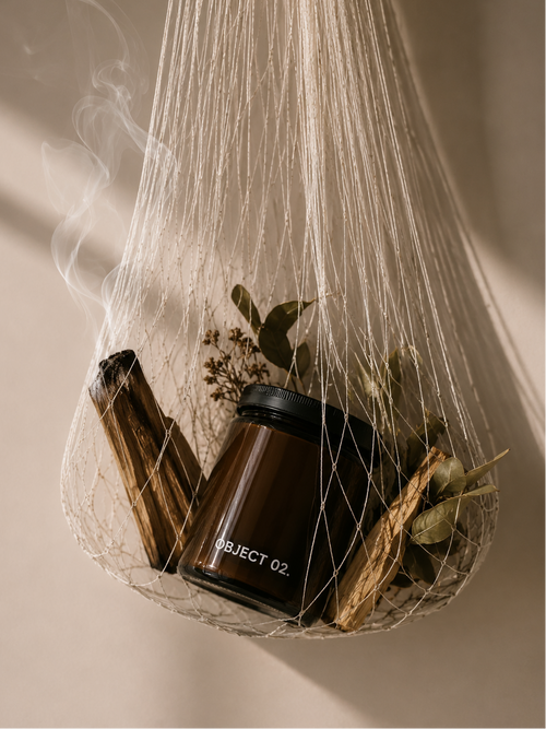 OBJECT 02 - Leather & Wood Scented Candle