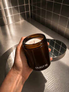 OBJECT 02 - Leather & Wood Scented Candle - NOT WHAT YOU EXPECT. Bougie