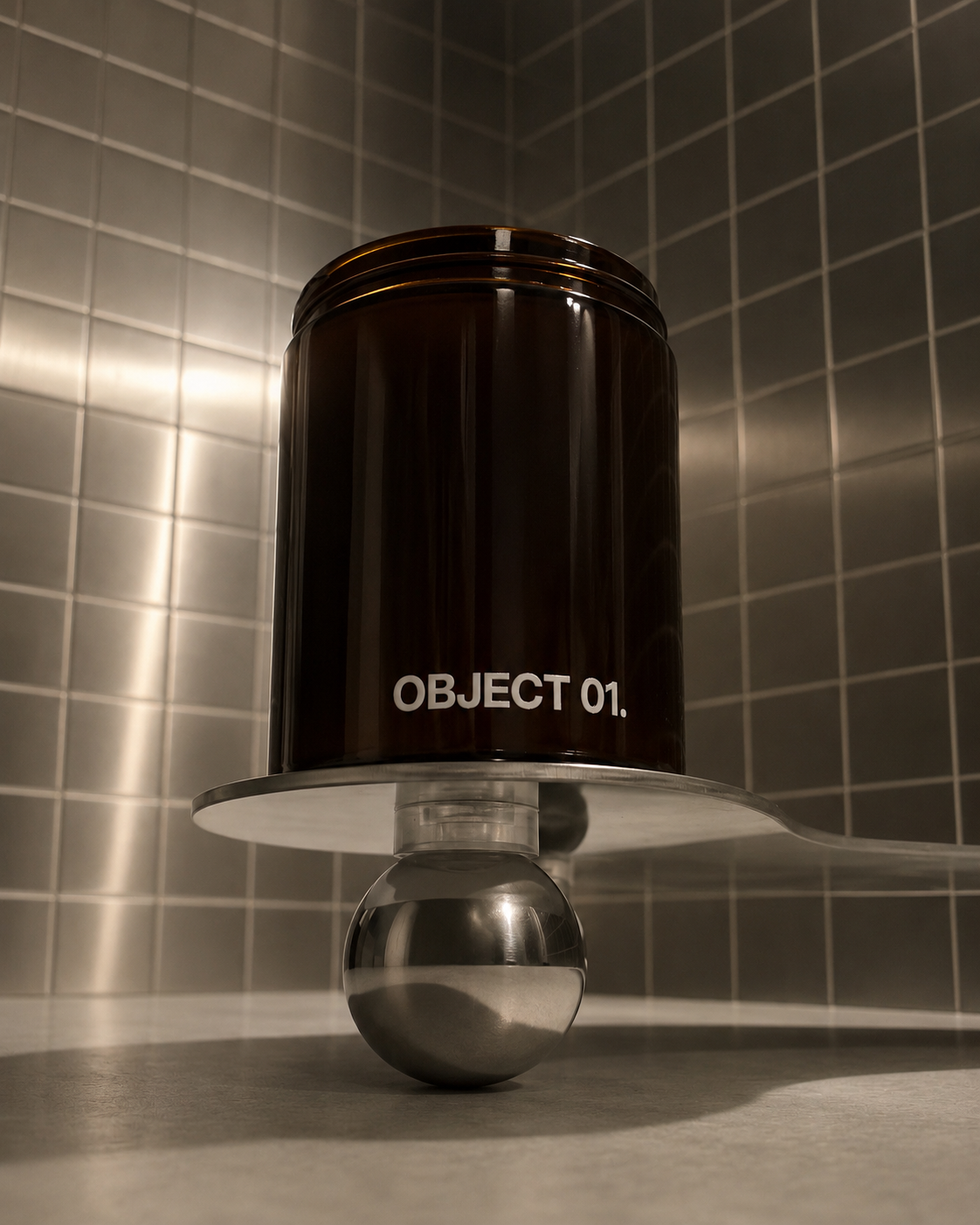 Objet design bougie artisanale Paris finition métallique NOT WHAT YOU EXPECT.